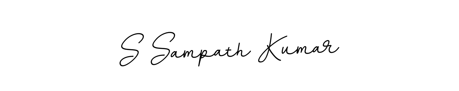 Make a beautiful signature design for name S Sampath Kumar. With this signature (BallpointsItalic-DORy9) style, you can create a handwritten signature for free. S Sampath Kumar signature style 11 images and pictures png