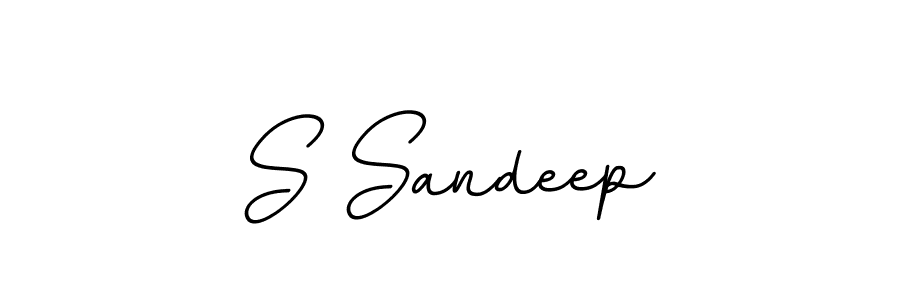 This is the best signature style for the S Sandeep name. Also you like these signature font (BallpointsItalic-DORy9). Mix name signature. S Sandeep signature style 11 images and pictures png