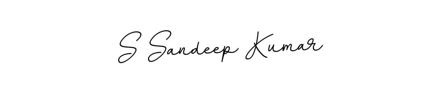 How to make S Sandeep Kumar name signature. Use BallpointsItalic-DORy9 style for creating short signs online. This is the latest handwritten sign. S Sandeep Kumar signature style 11 images and pictures png