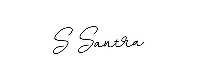 This is the best signature style for the S Santra name. Also you like these signature font (BallpointsItalic-DORy9). Mix name signature. S Santra signature style 11 images and pictures png