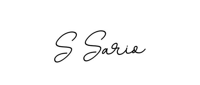 Design your own signature with our free online signature maker. With this signature software, you can create a handwritten (BallpointsItalic-DORy9) signature for name S Sario. S Sario signature style 11 images and pictures png