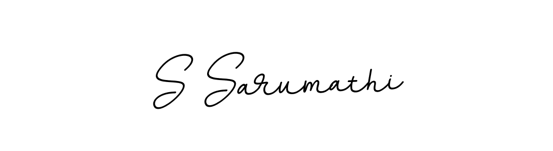 Make a beautiful signature design for name S Sarumathi. With this signature (BallpointsItalic-DORy9) style, you can create a handwritten signature for free. S Sarumathi signature style 11 images and pictures png