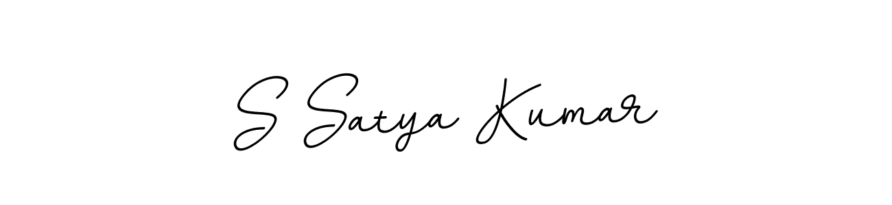 You should practise on your own different ways (BallpointsItalic-DORy9) to write your name (S Satya Kumar) in signature. don't let someone else do it for you. S Satya Kumar signature style 11 images and pictures png