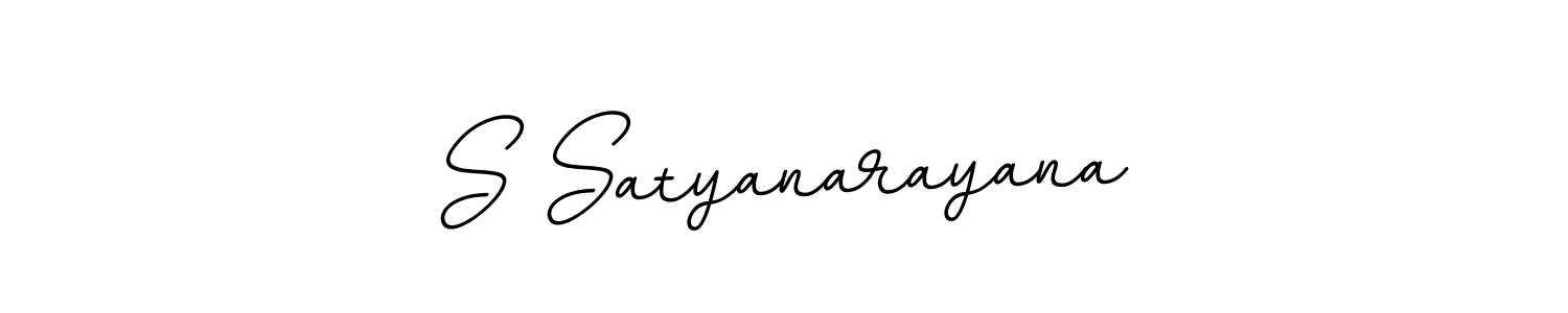 Design your own signature with our free online signature maker. With this signature software, you can create a handwritten (BallpointsItalic-DORy9) signature for name S Satyanarayana. S Satyanarayana signature style 11 images and pictures png