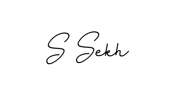 How to make S Sekh name signature. Use BallpointsItalic-DORy9 style for creating short signs online. This is the latest handwritten sign. S Sekh signature style 11 images and pictures png