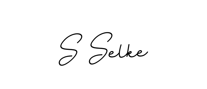 The best way (BallpointsItalic-DORy9) to make a short signature is to pick only two or three words in your name. The name S Selke include a total of six letters. For converting this name. S Selke signature style 11 images and pictures png