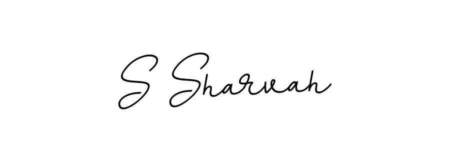 Create a beautiful signature design for name S Sharvah. With this signature (BallpointsItalic-DORy9) fonts, you can make a handwritten signature for free. S Sharvah signature style 11 images and pictures png