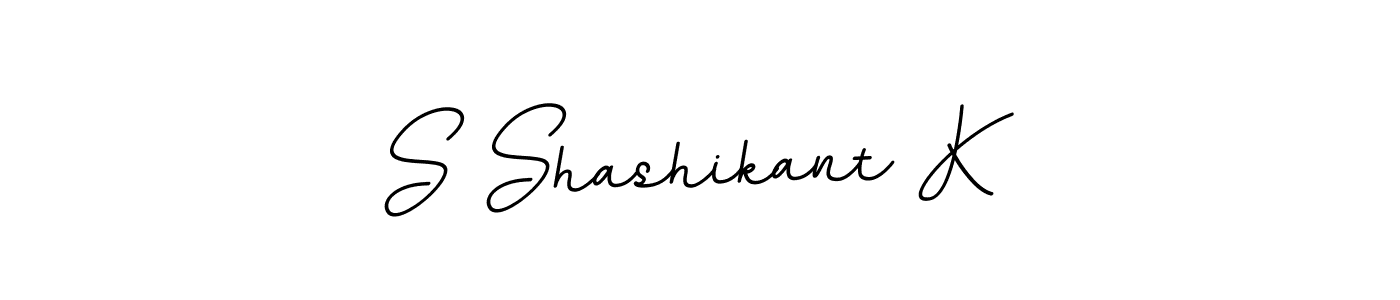 Make a beautiful signature design for name S Shashikant K. With this signature (BallpointsItalic-DORy9) style, you can create a handwritten signature for free. S Shashikant K signature style 11 images and pictures png