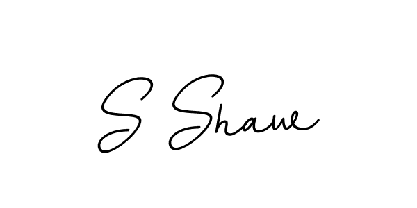 How to make S Shaw name signature. Use BallpointsItalic-DORy9 style for creating short signs online. This is the latest handwritten sign. S Shaw signature style 11 images and pictures png