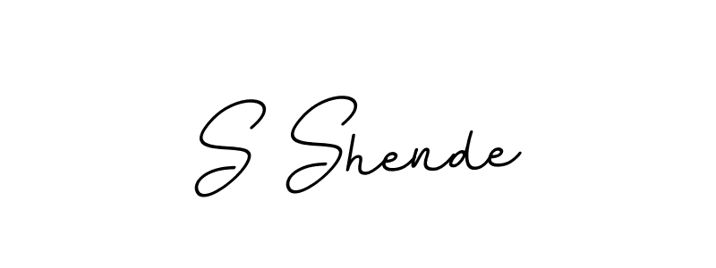 Make a beautiful signature design for name S Shende. With this signature (BallpointsItalic-DORy9) style, you can create a handwritten signature for free. S Shende signature style 11 images and pictures png