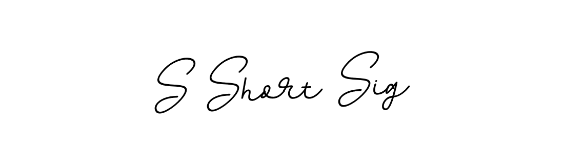 Create a beautiful signature design for name S Short Sig. With this signature (BallpointsItalic-DORy9) fonts, you can make a handwritten signature for free. S Short Sig signature style 11 images and pictures png