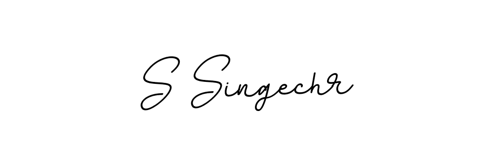 Make a beautiful signature design for name S Singechr. With this signature (BallpointsItalic-DORy9) style, you can create a handwritten signature for free. S Singechr signature style 11 images and pictures png
