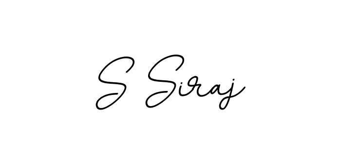 Make a beautiful signature design for name S Siraj. With this signature (BallpointsItalic-DORy9) style, you can create a handwritten signature for free. S Siraj signature style 11 images and pictures png