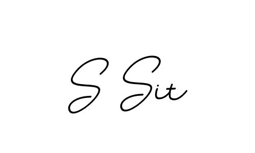 The best way (BallpointsItalic-DORy9) to make a short signature is to pick only two or three words in your name. The name S Sit include a total of six letters. For converting this name. S Sit signature style 11 images and pictures png