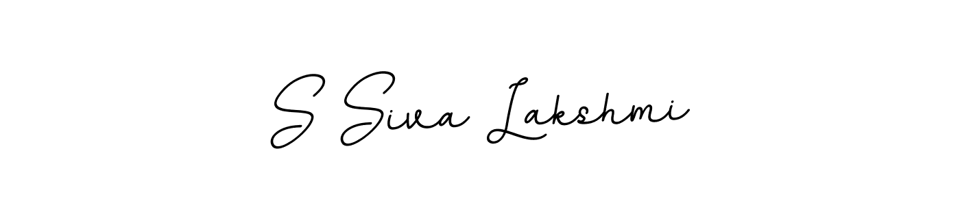 How to make S Siva Lakshmi name signature. Use BallpointsItalic-DORy9 style for creating short signs online. This is the latest handwritten sign. S Siva Lakshmi signature style 11 images and pictures png