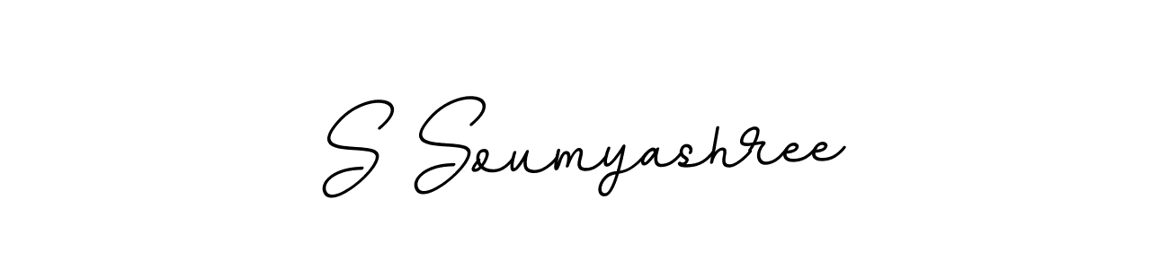 The best way (BallpointsItalic-DORy9) to make a short signature is to pick only two or three words in your name. The name S Soumyashree include a total of six letters. For converting this name. S Soumyashree signature style 11 images and pictures png