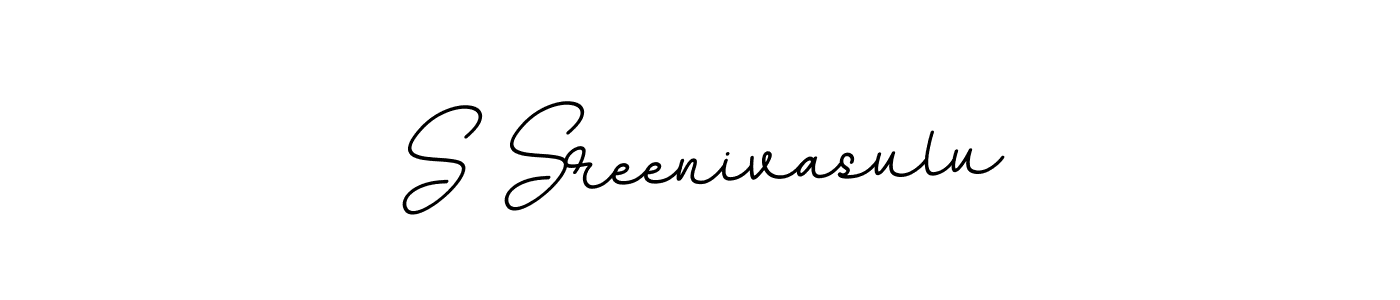 How to make S Sreenivasulu name signature. Use BallpointsItalic-DORy9 style for creating short signs online. This is the latest handwritten sign. S Sreenivasulu signature style 11 images and pictures png
