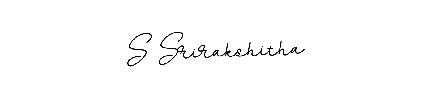 This is the best signature style for the S Srirakshitha name. Also you like these signature font (BallpointsItalic-DORy9). Mix name signature. S Srirakshitha signature style 11 images and pictures png
