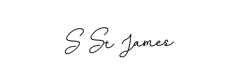 This is the best signature style for the S St James name. Also you like these signature font (BallpointsItalic-DORy9). Mix name signature. S St James signature style 11 images and pictures png