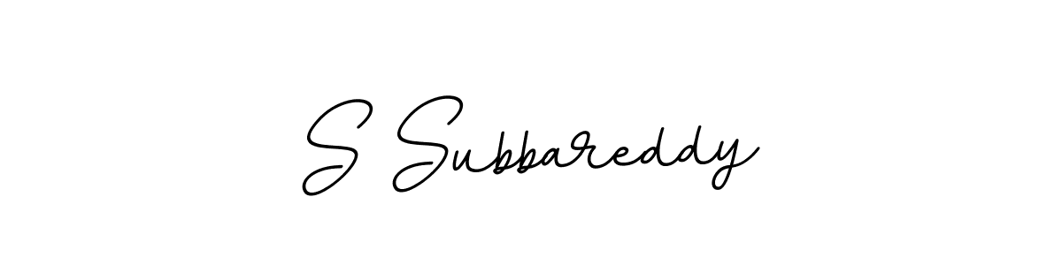 How to make S Subbareddy name signature. Use BallpointsItalic-DORy9 style for creating short signs online. This is the latest handwritten sign. S Subbareddy signature style 11 images and pictures png