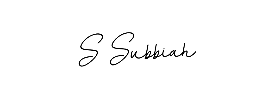 BallpointsItalic-DORy9 is a professional signature style that is perfect for those who want to add a touch of class to their signature. It is also a great choice for those who want to make their signature more unique. Get S Subbiah name to fancy signature for free. S Subbiah signature style 11 images and pictures png