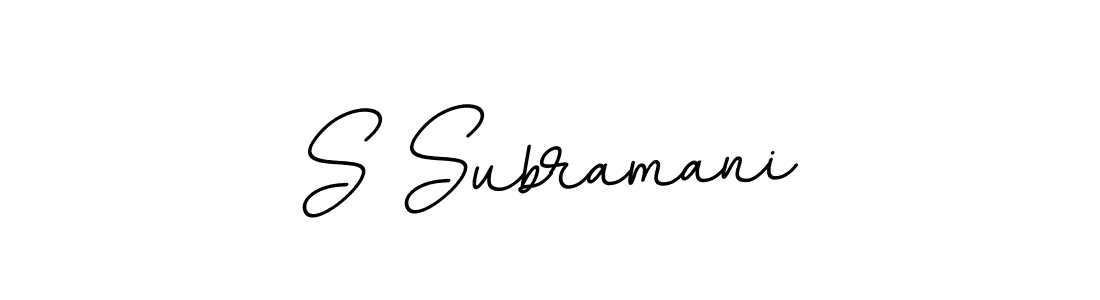 BallpointsItalic-DORy9 is a professional signature style that is perfect for those who want to add a touch of class to their signature. It is also a great choice for those who want to make their signature more unique. Get S Subramani name to fancy signature for free. S Subramani signature style 11 images and pictures png