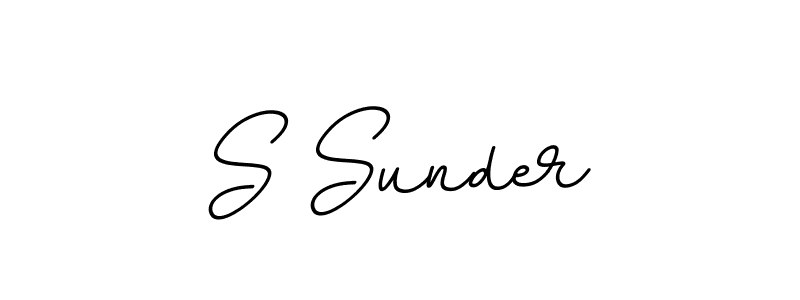 Create a beautiful signature design for name S Sunder. With this signature (BallpointsItalic-DORy9) fonts, you can make a handwritten signature for free. S Sunder signature style 11 images and pictures png