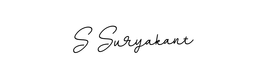 You should practise on your own different ways (BallpointsItalic-DORy9) to write your name (S Suryakant) in signature. don't let someone else do it for you. S Suryakant signature style 11 images and pictures png