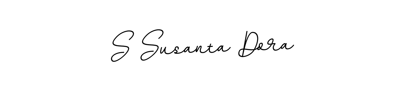 The best way (BallpointsItalic-DORy9) to make a short signature is to pick only two or three words in your name. The name S Susanta Dora include a total of six letters. For converting this name. S Susanta Dora signature style 11 images and pictures png
