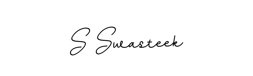 Create a beautiful signature design for name S Swasteek. With this signature (BallpointsItalic-DORy9) fonts, you can make a handwritten signature for free. S Swasteek signature style 11 images and pictures png