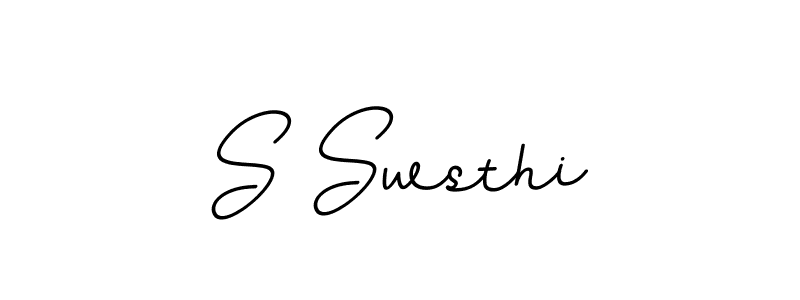 Design your own signature with our free online signature maker. With this signature software, you can create a handwritten (BallpointsItalic-DORy9) signature for name S Swsthi. S Swsthi signature style 11 images and pictures png