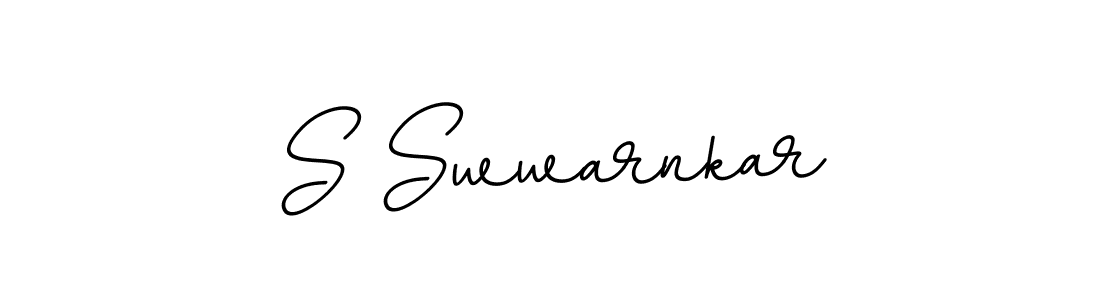 BallpointsItalic-DORy9 is a professional signature style that is perfect for those who want to add a touch of class to their signature. It is also a great choice for those who want to make their signature more unique. Get S Swwarnkar name to fancy signature for free. S Swwarnkar signature style 11 images and pictures png