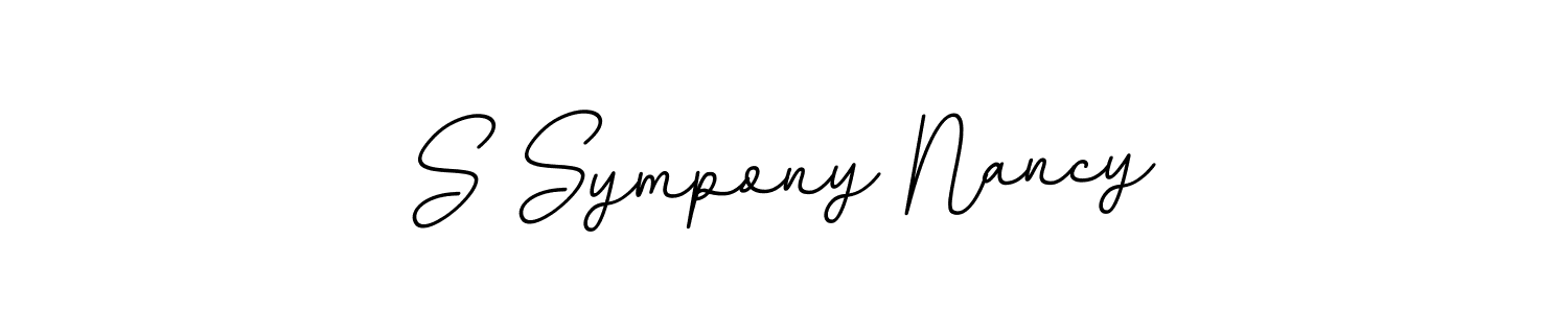 Design your own signature with our free online signature maker. With this signature software, you can create a handwritten (BallpointsItalic-DORy9) signature for name S Sympony Nancy. S Sympony Nancy signature style 11 images and pictures png