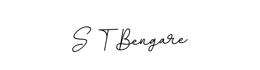 This is the best signature style for the S T Bengare name. Also you like these signature font (BallpointsItalic-DORy9). Mix name signature. S T Bengare signature style 11 images and pictures png