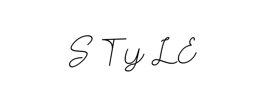 Create a beautiful signature design for name S T Y L E. With this signature (BallpointsItalic-DORy9) fonts, you can make a handwritten signature for free. S T Y L E signature style 11 images and pictures png