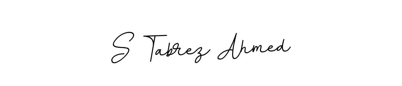 S Tabrez Ahmed stylish signature style. Best Handwritten Sign (BallpointsItalic-DORy9) for my name. Handwritten Signature Collection Ideas for my name S Tabrez Ahmed. S Tabrez Ahmed signature style 11 images and pictures png