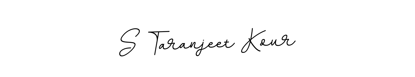 Design your own signature with our free online signature maker. With this signature software, you can create a handwritten (BallpointsItalic-DORy9) signature for name S Taranjeet Kour. S Taranjeet Kour signature style 11 images and pictures png