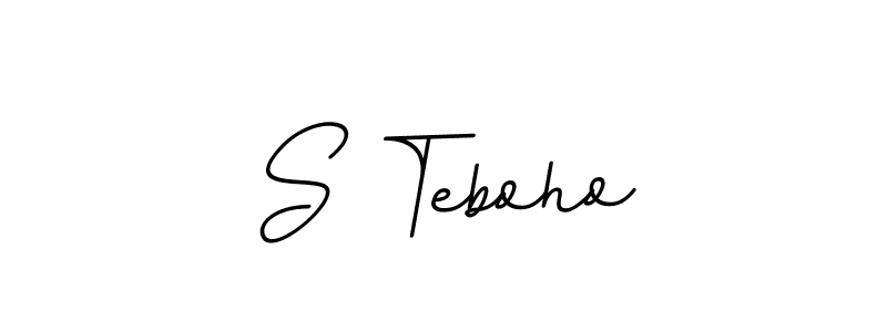 Make a beautiful signature design for name S Teboho. Use this online signature maker to create a handwritten signature for free. S Teboho signature style 11 images and pictures png