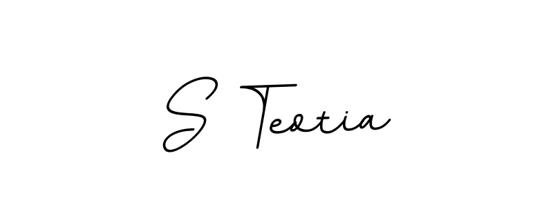 Also we have S Teotia name is the best signature style. Create professional handwritten signature collection using BallpointsItalic-DORy9 autograph style. S Teotia signature style 11 images and pictures png