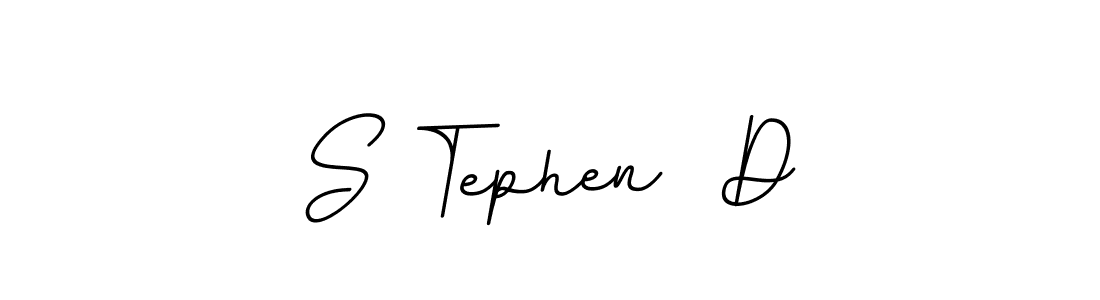The best way (BallpointsItalic-DORy9) to make a short signature is to pick only two or three words in your name. The name S Tephen  D include a total of six letters. For converting this name. S Tephen  D signature style 11 images and pictures png