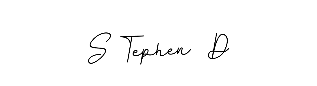 Make a beautiful signature design for name S Tephen  D. With this signature (BallpointsItalic-DORy9) style, you can create a handwritten signature for free. S Tephen  D signature style 11 images and pictures png