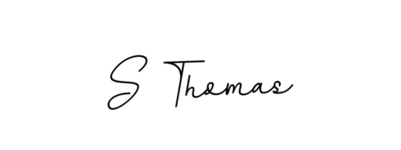 Use a signature maker to create a handwritten signature online. With this signature software, you can design (BallpointsItalic-DORy9) your own signature for name S Thomas. S Thomas signature style 11 images and pictures png