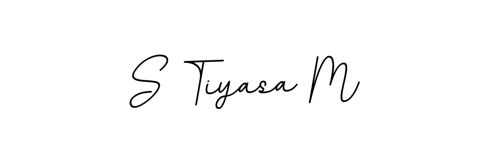 Also You can easily find your signature by using the search form. We will create S Tiyasa M name handwritten signature images for you free of cost using BallpointsItalic-DORy9 sign style. S Tiyasa M signature style 11 images and pictures png