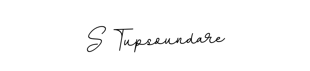 The best way (BallpointsItalic-DORy9) to make a short signature is to pick only two or three words in your name. The name S Tupsoundare include a total of six letters. For converting this name. S Tupsoundare signature style 11 images and pictures png
