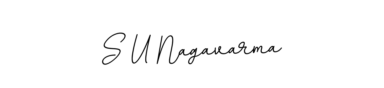 Create a beautiful signature design for name S U Nagavarma. With this signature (BallpointsItalic-DORy9) fonts, you can make a handwritten signature for free. S U Nagavarma signature style 11 images and pictures png