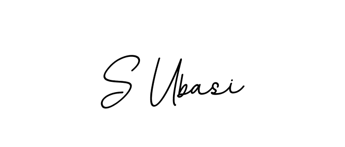 Design your own signature with our free online signature maker. With this signature software, you can create a handwritten (BallpointsItalic-DORy9) signature for name S Ubasi. S Ubasi signature style 11 images and pictures png