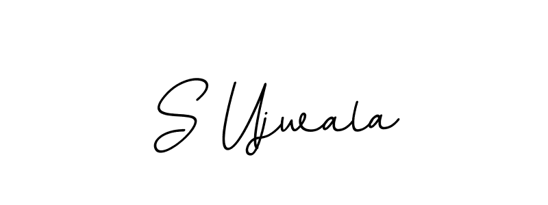 if you are searching for the best signature style for your name S Ujwala. so please give up your signature search. here we have designed multiple signature styles  using BallpointsItalic-DORy9. S Ujwala signature style 11 images and pictures png