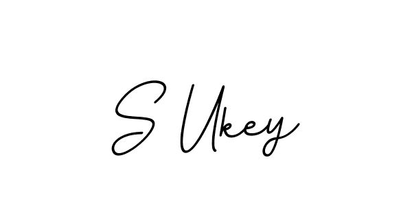 The best way (BallpointsItalic-DORy9) to make a short signature is to pick only two or three words in your name. The name S Ukey include a total of six letters. For converting this name. S Ukey signature style 11 images and pictures png