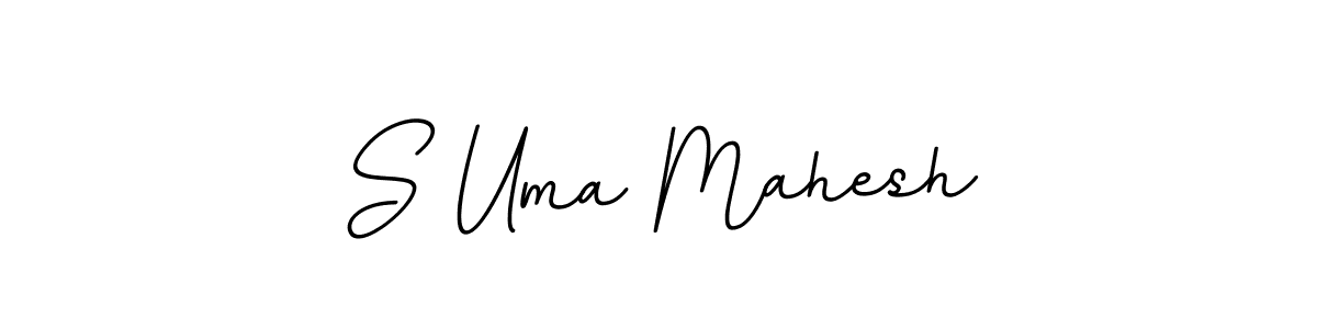 Use a signature maker to create a handwritten signature online. With this signature software, you can design (BallpointsItalic-DORy9) your own signature for name S Uma Mahesh. S Uma Mahesh signature style 11 images and pictures png