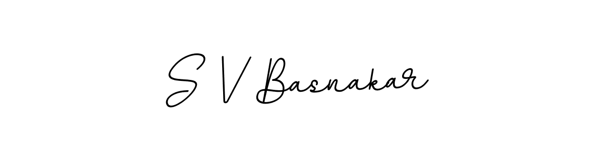 Design your own signature with our free online signature maker. With this signature software, you can create a handwritten (BallpointsItalic-DORy9) signature for name S V Basnakar. S V Basnakar signature style 11 images and pictures png